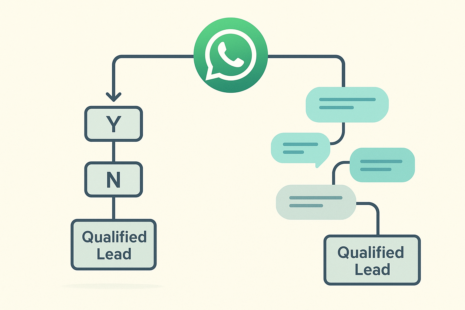 Illustration for: When to Choose Rule-Based vs AI-Powered WhatsApp Automation