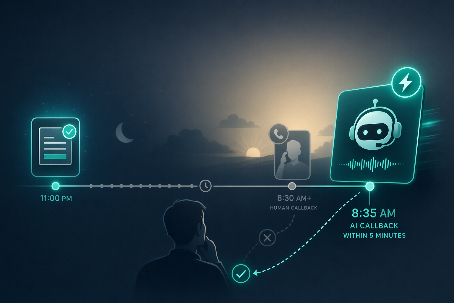 Illustration for: The Follow-Up Timing Gap That Loses High-Intent Prospects