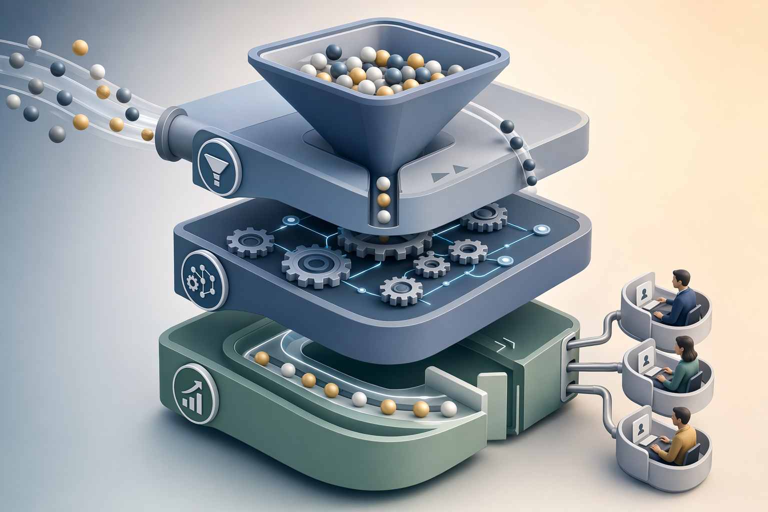 Illustration for: The Three Layers of Lead-Handling Capacity