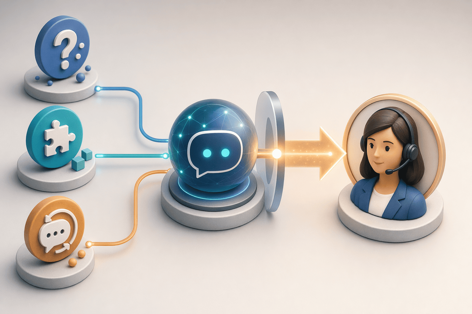Illustration for: Step 4: Set Human Handoff Triggers and Escalation Rules