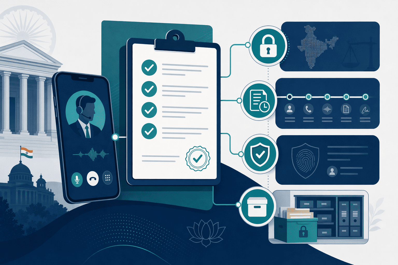 Illustration for: Compliance and Consent Requirements for Outbound BFSI Calling