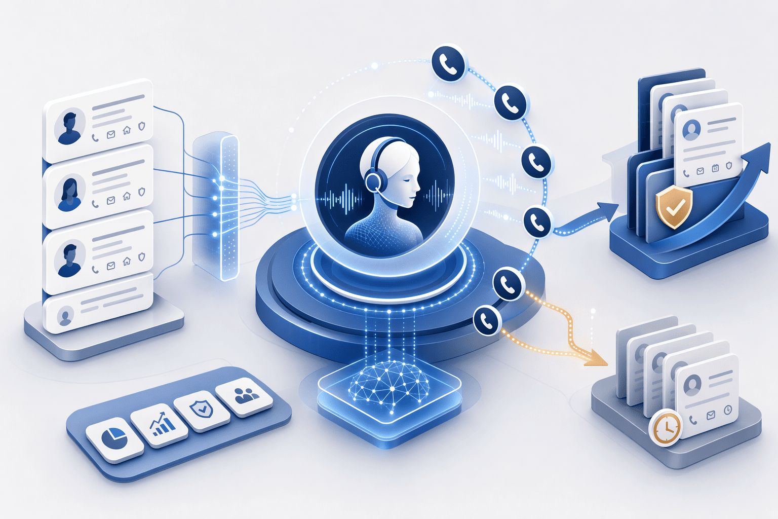 Illustration for: How Voice AI Platforms Qualify Insurance Leads Without Manual Dialing