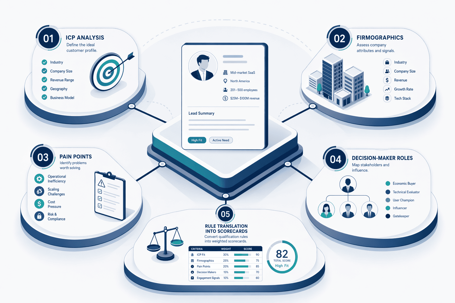 Illustration for: Building a Lead Qualification Framework for SaaS Sales Teams