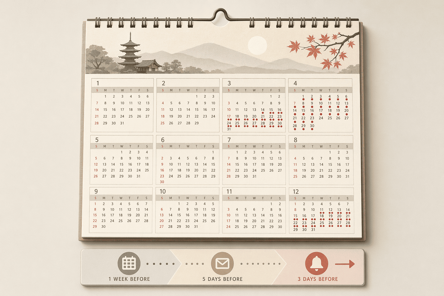 Illustration for: 予約が埋まりやすい時期と回避策, 繁忙期の事前連絡のコツ