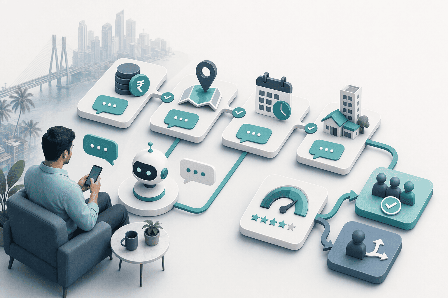 Illustration for: Step 2: Qualify Leads with Conversational AI Scripts