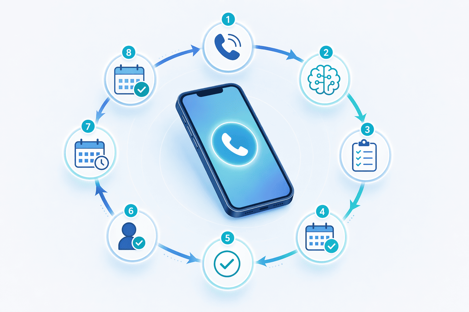 Illustration for: How AI Voice Appointment Booking Works (Step-by-Step)