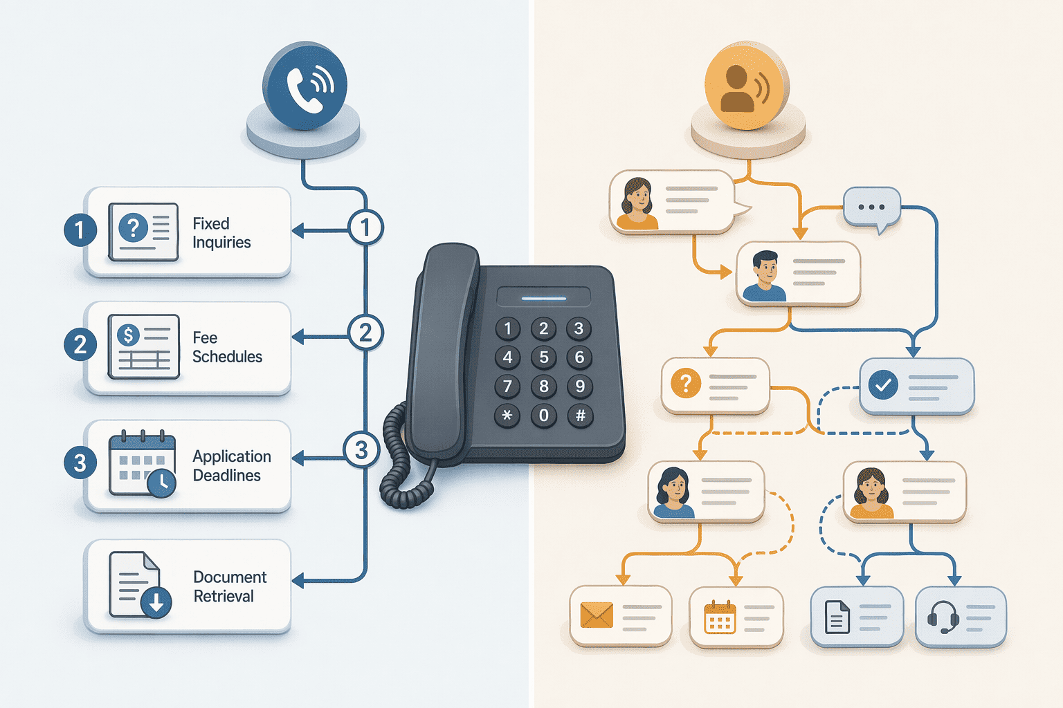 Illustration for: Voice AI vs. Traditional IVR: When Each Works Best