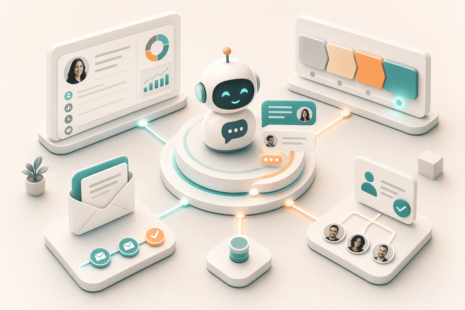 Illustration for: 4. HubSpot Chatbot: Best for HubSpot CRM Users