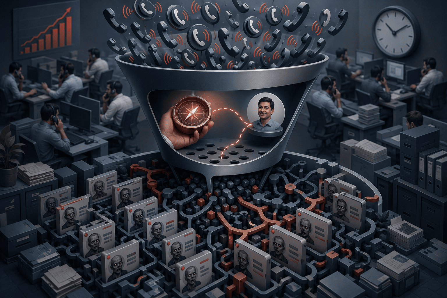 Illustration for Why Indian Sales Pipelines Breed Unqualified Leads