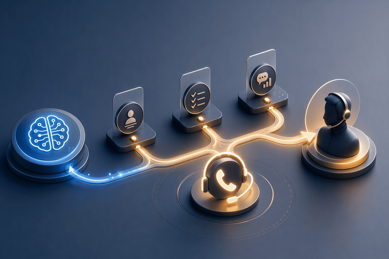 Illustration for Handling Complex Calls: AI Triage and Human Handoff in Practice