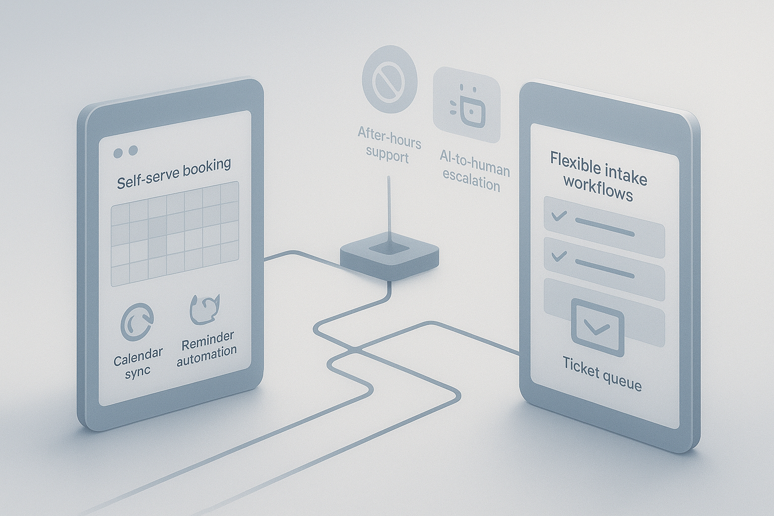 Illustration for: Manual Scheduling Platforms: Calendly, Acuity, and Human-Touch Support Models