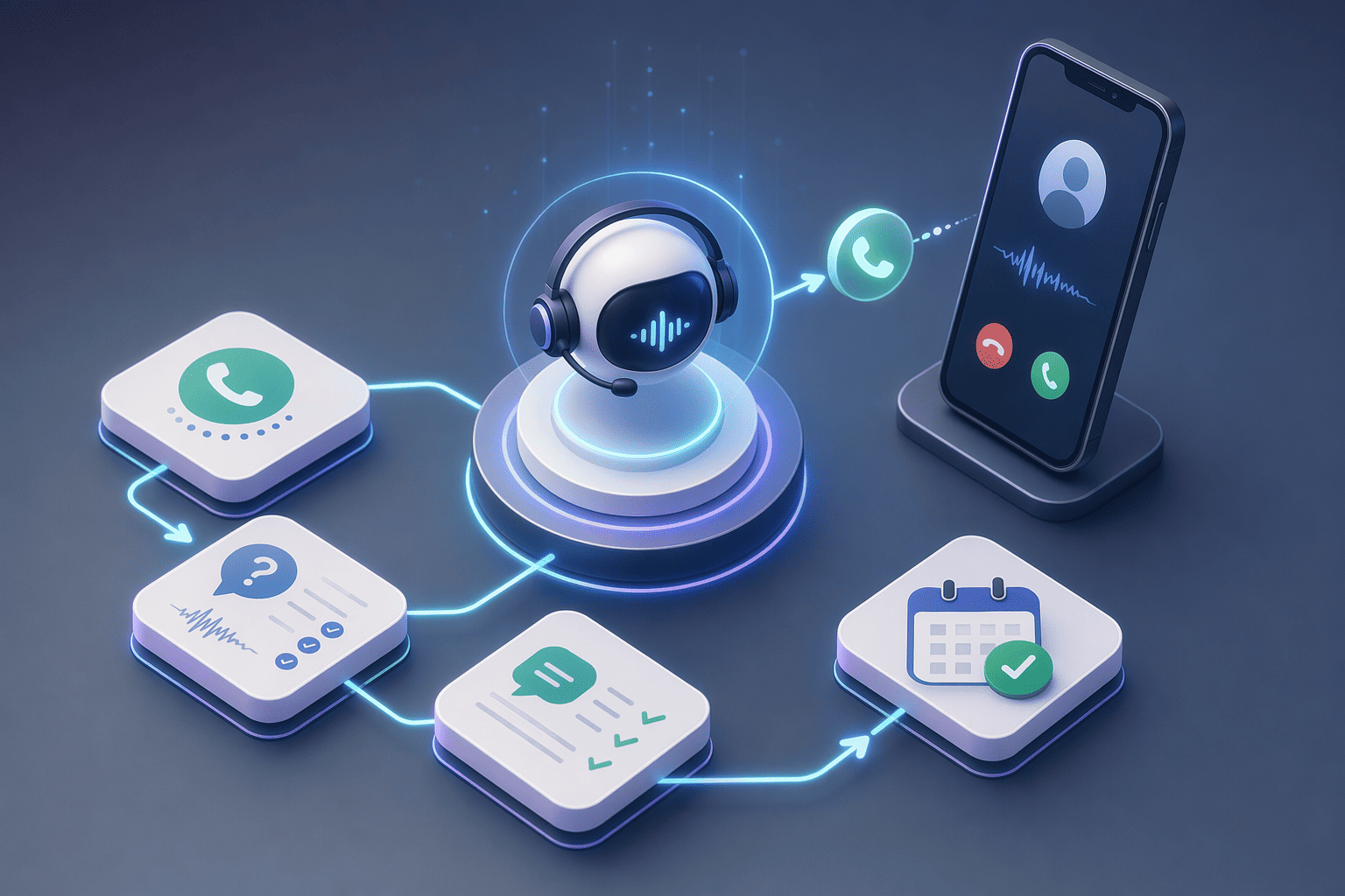 Illustration for: What Is an AI Voice Calling Agent?