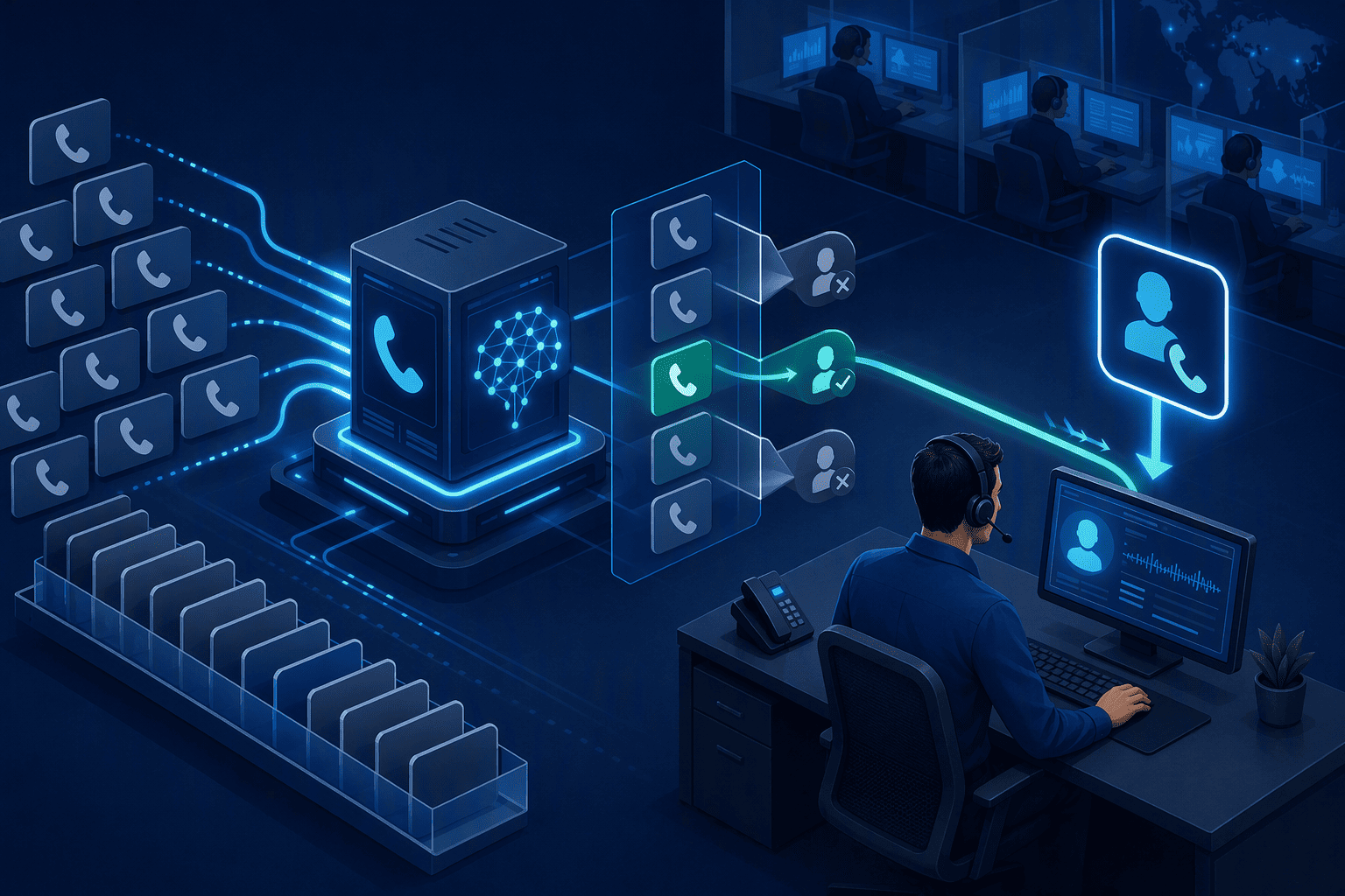 Illustration for 5. Knowlarity, The Enterprise-Grade Power Dialer for High-Volume B2B Outreach