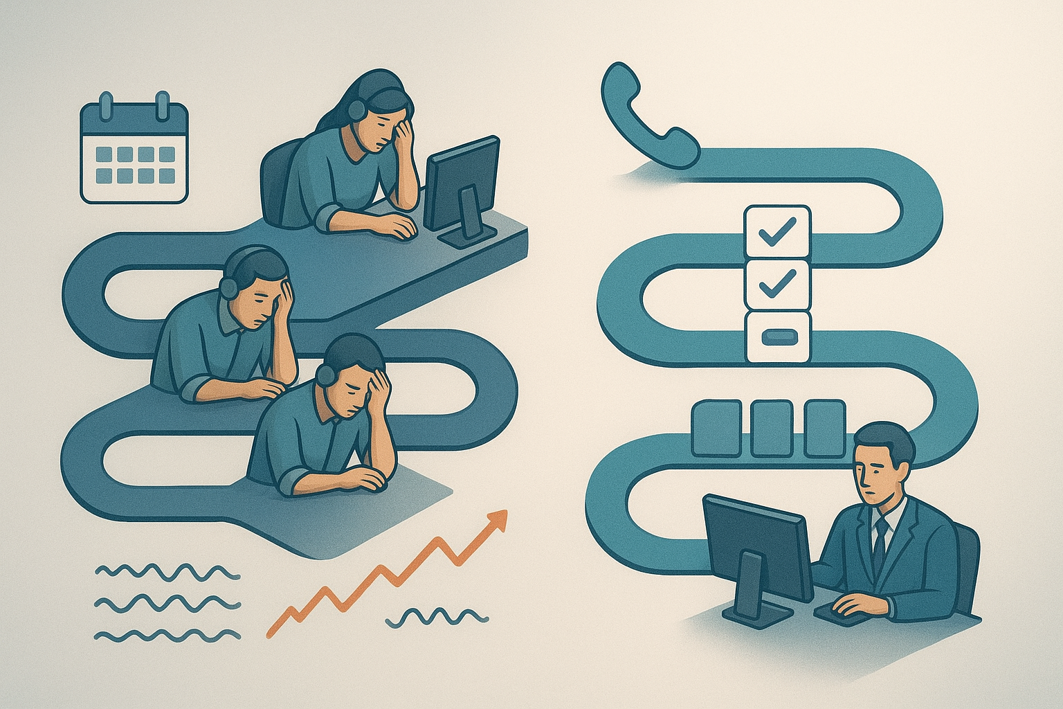 Illustration for: How Automation Bridges the 24/7 Gap (Without Replacing Humans)