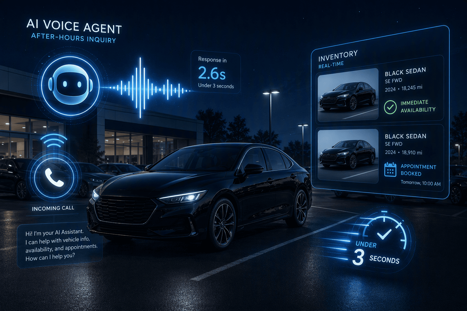Illustration for How AI Voice Agents Deliver Sub-3-Second Answers That Close Deals 24/7