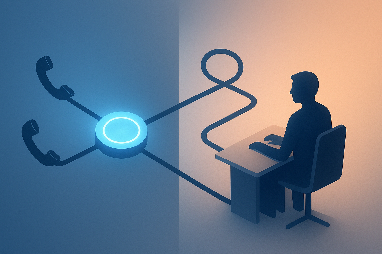 Illustration for: When to Use Human Handoff vs. Full Autonomy