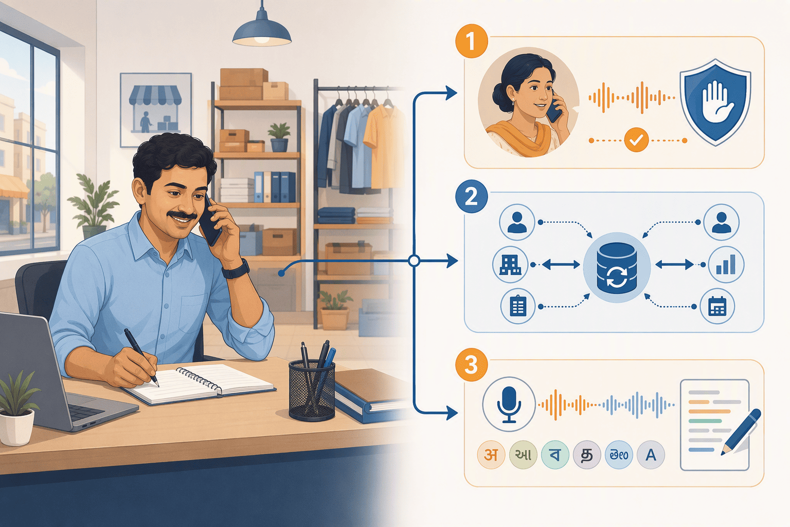 Illustration for 1. EchoLeads: The All-in-One AI Sales Floor for Indian SMBs