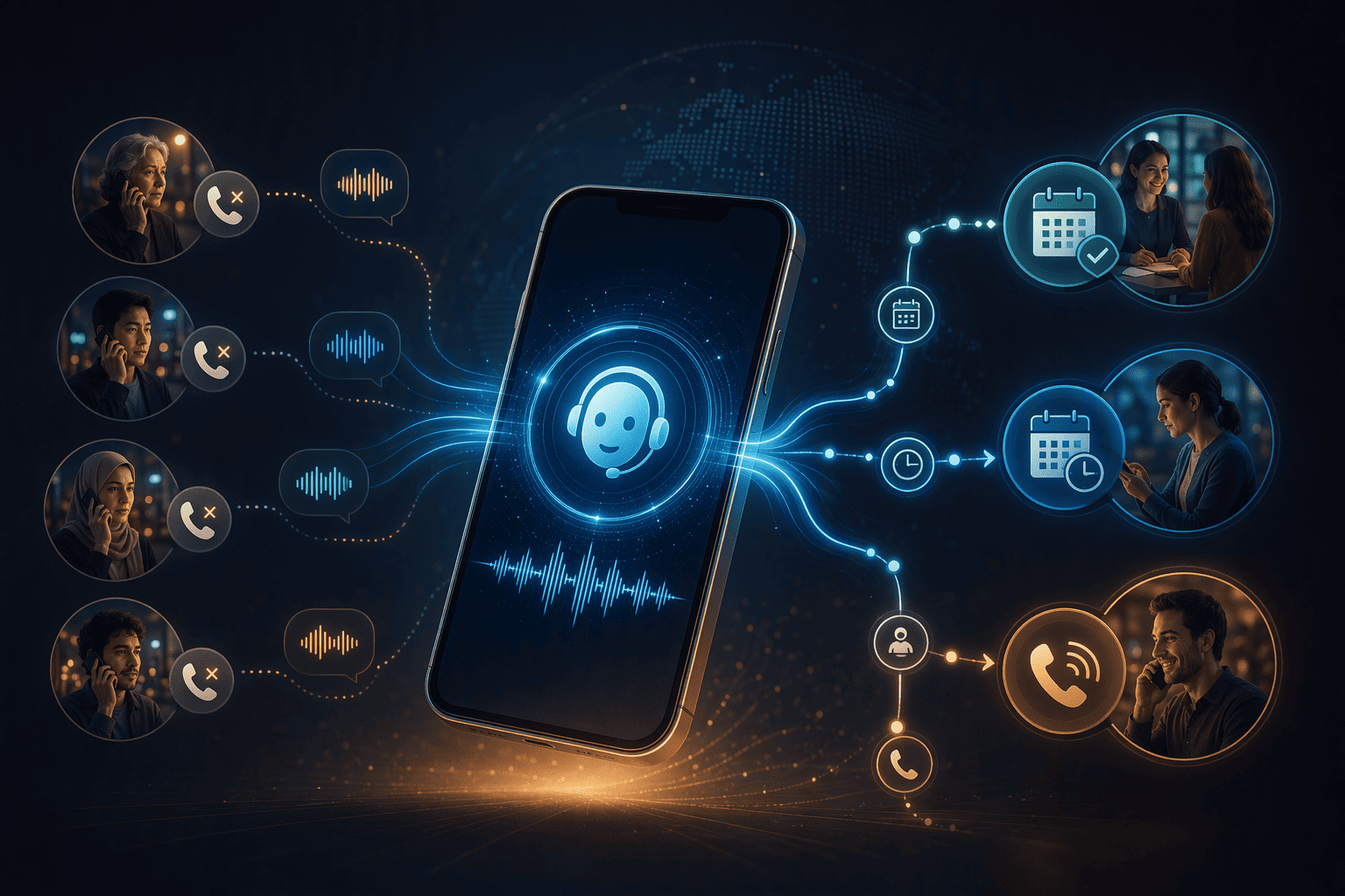 Illustration for Step 3: Implement 24/7 AI Voice Agents for Booking, Rescheduling, and Missed-Call Recovery