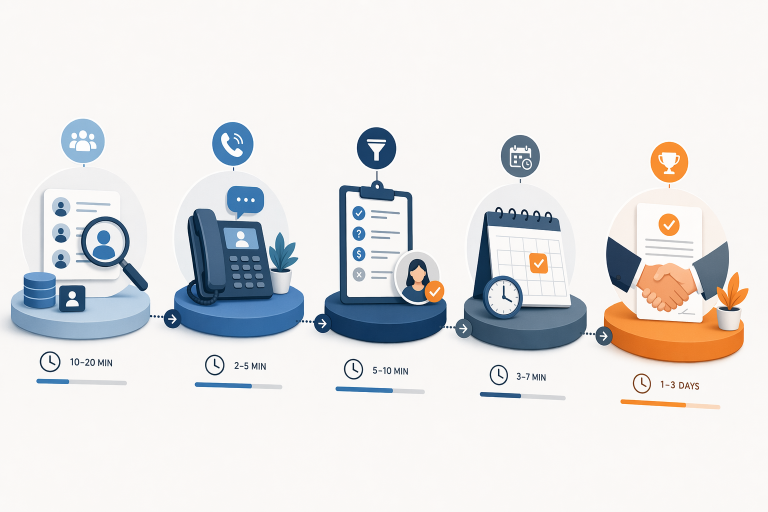 Illustration for: Step 1: Map Your Cold Calling Workflow (Lead Source to Close)