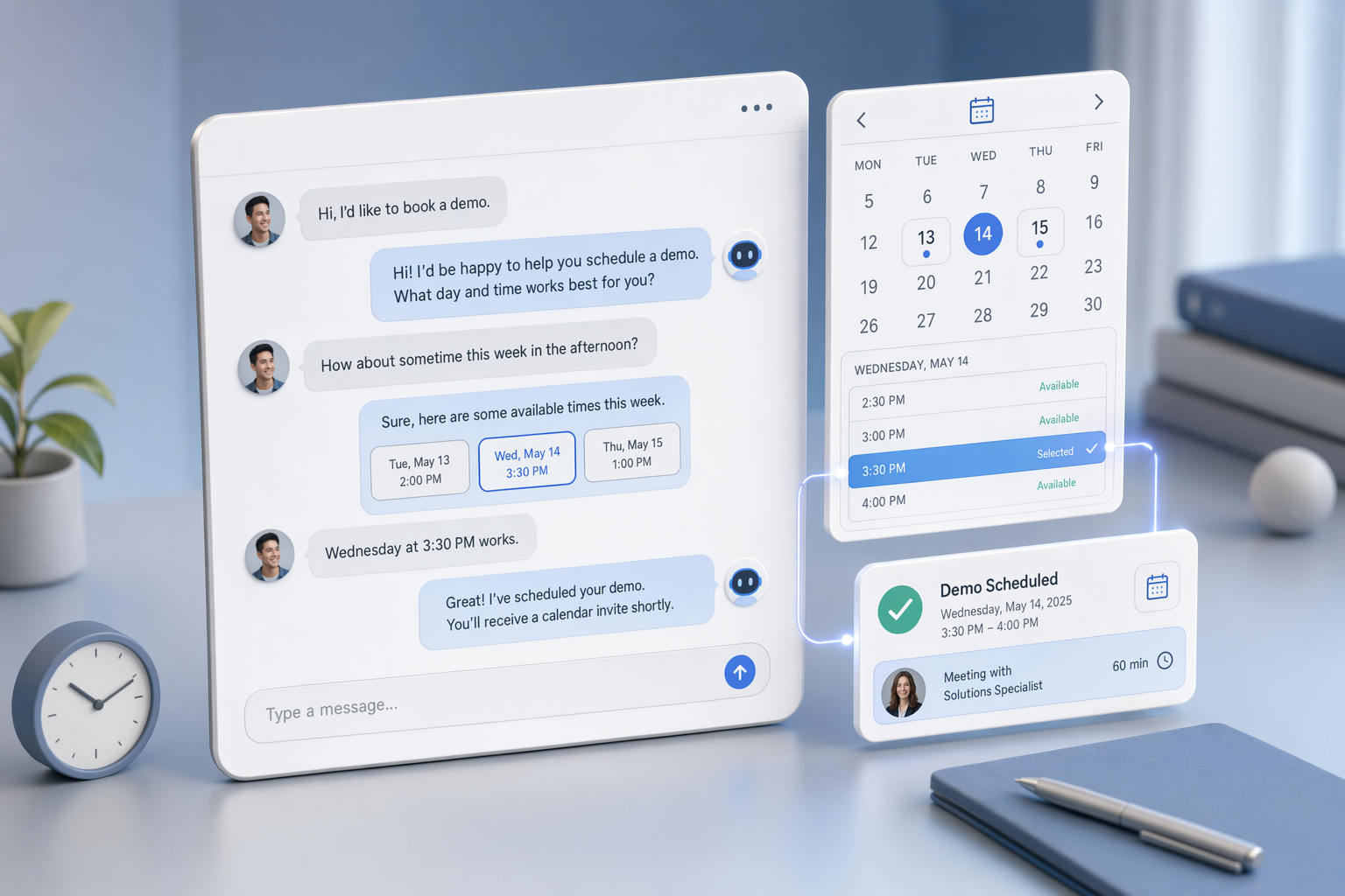 Illustration for: How Conversational AI Handles Appointment Scheduling Without Human Input