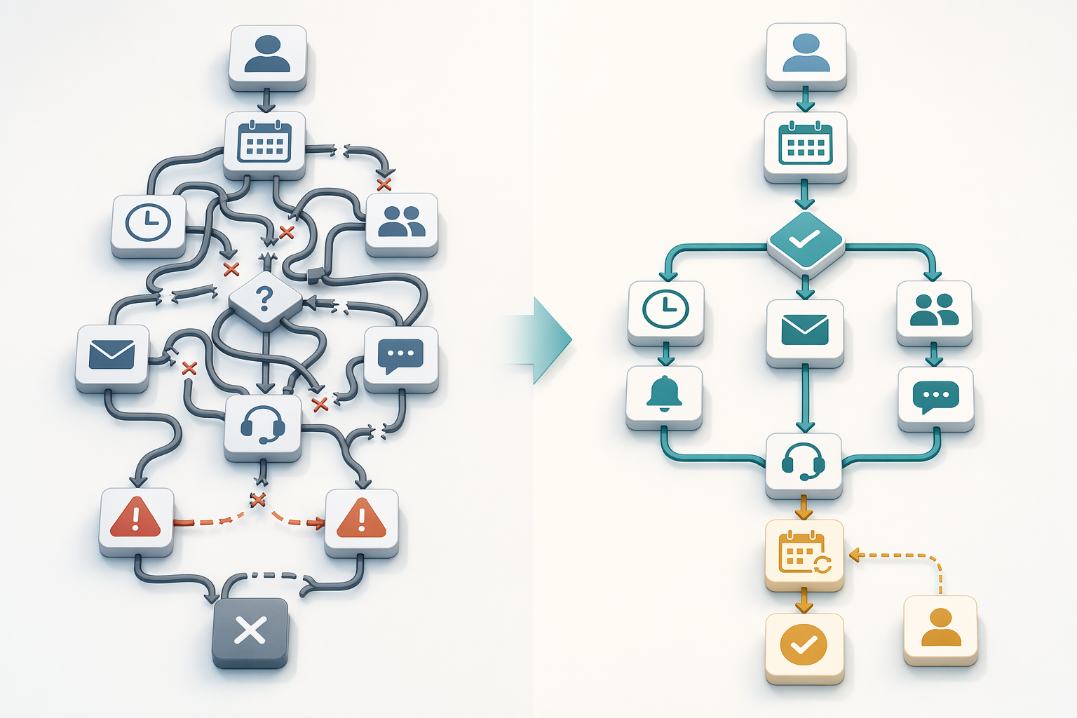 Illustration for: Common Mistakes When Implementing Scheduling Automation (And How to Avoid Them)