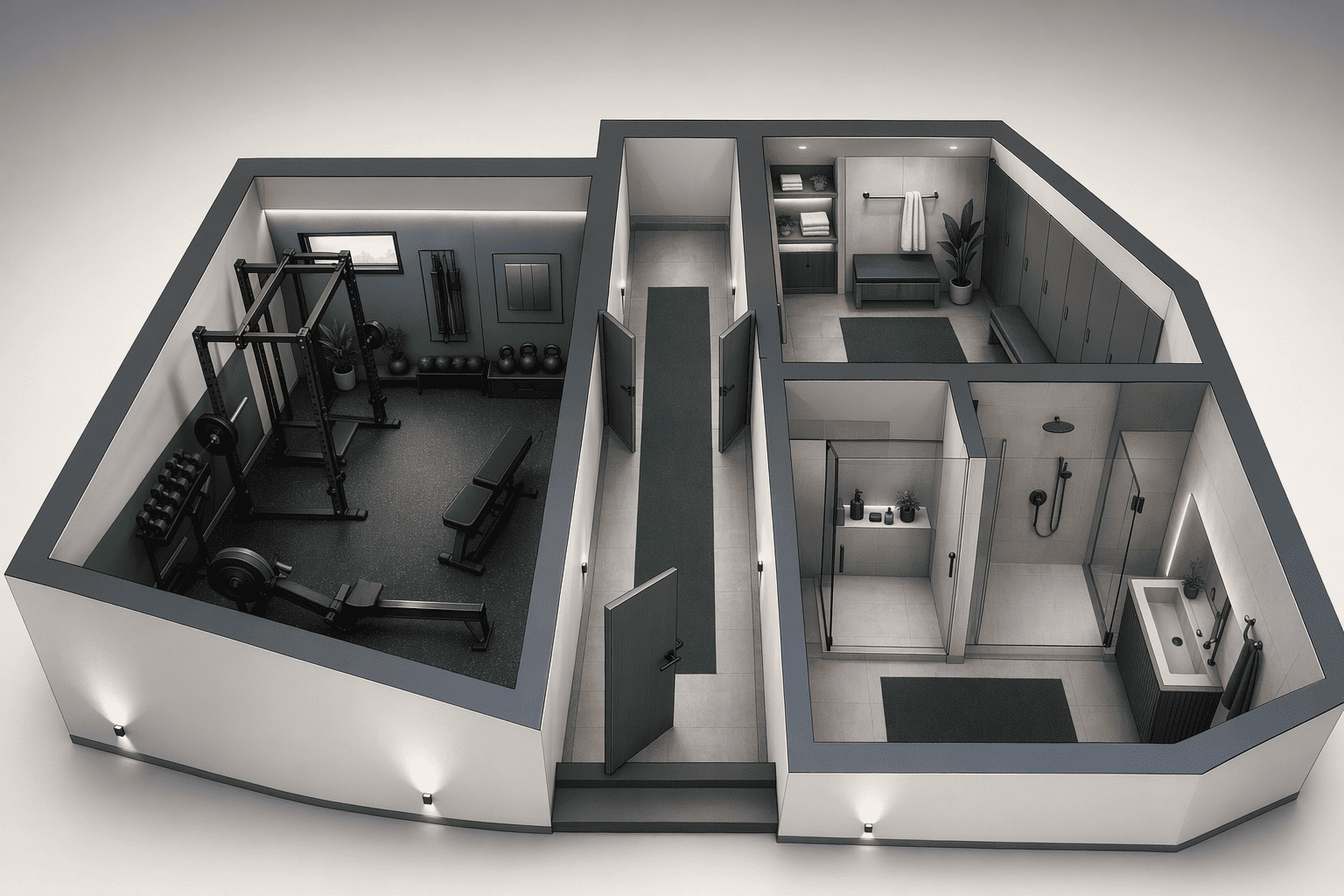 Illustration for: 完全個室タイプ:IGNITE・THE PERSONAL GYM・PLUSTGYM の特徴