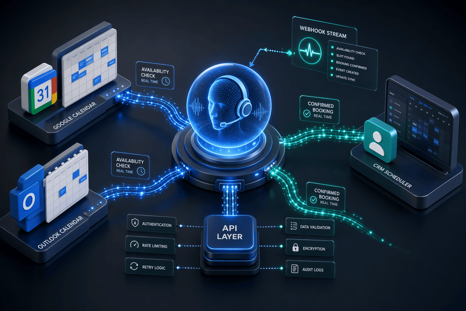 Illustration for: Phase 2: Integrating with Scheduling Systems in Real Time