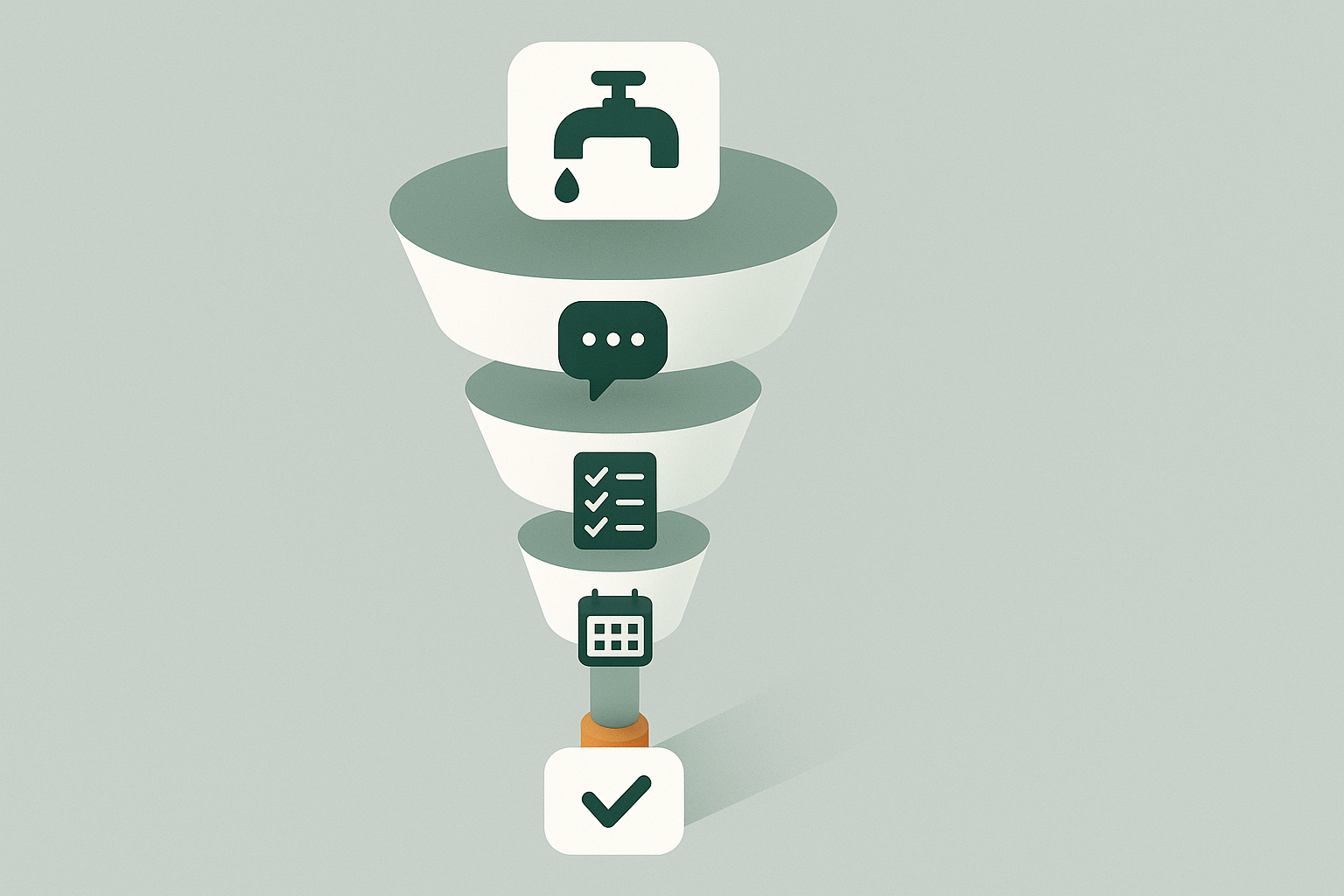 Illustration for: The 5 Conversion Stages in WhatsApp Sales (And Where Most Funnels Break)