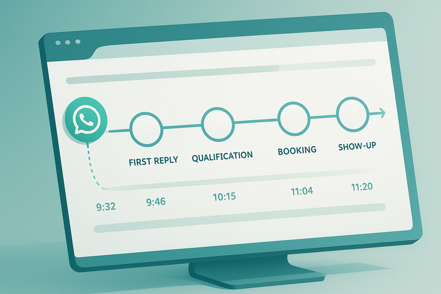 Illustration for: Measuring Your WhatsApp Conversion Rate by Stage (Actionable Metrics)