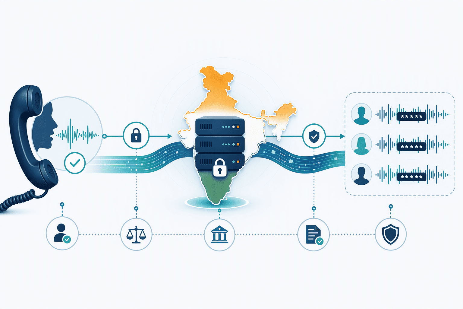 Illustration for India-Specific Compliance: Data Residency, Anonymization, and Language Laws