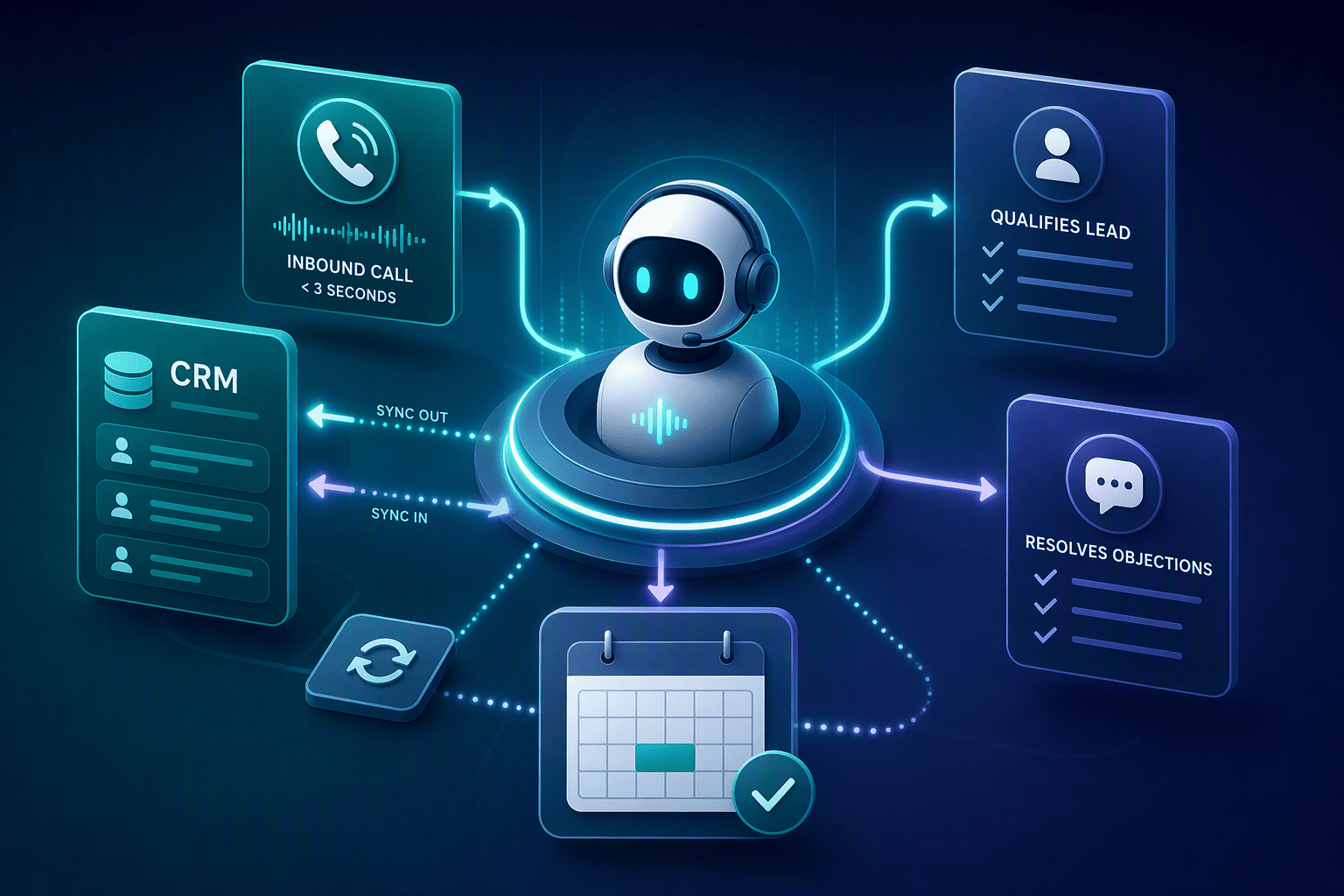 Illustration for 1. EchoLeads: The Hyderabad-Built AI Voice Agent with 3-Second Answer and Bi-Directional CRM Sync