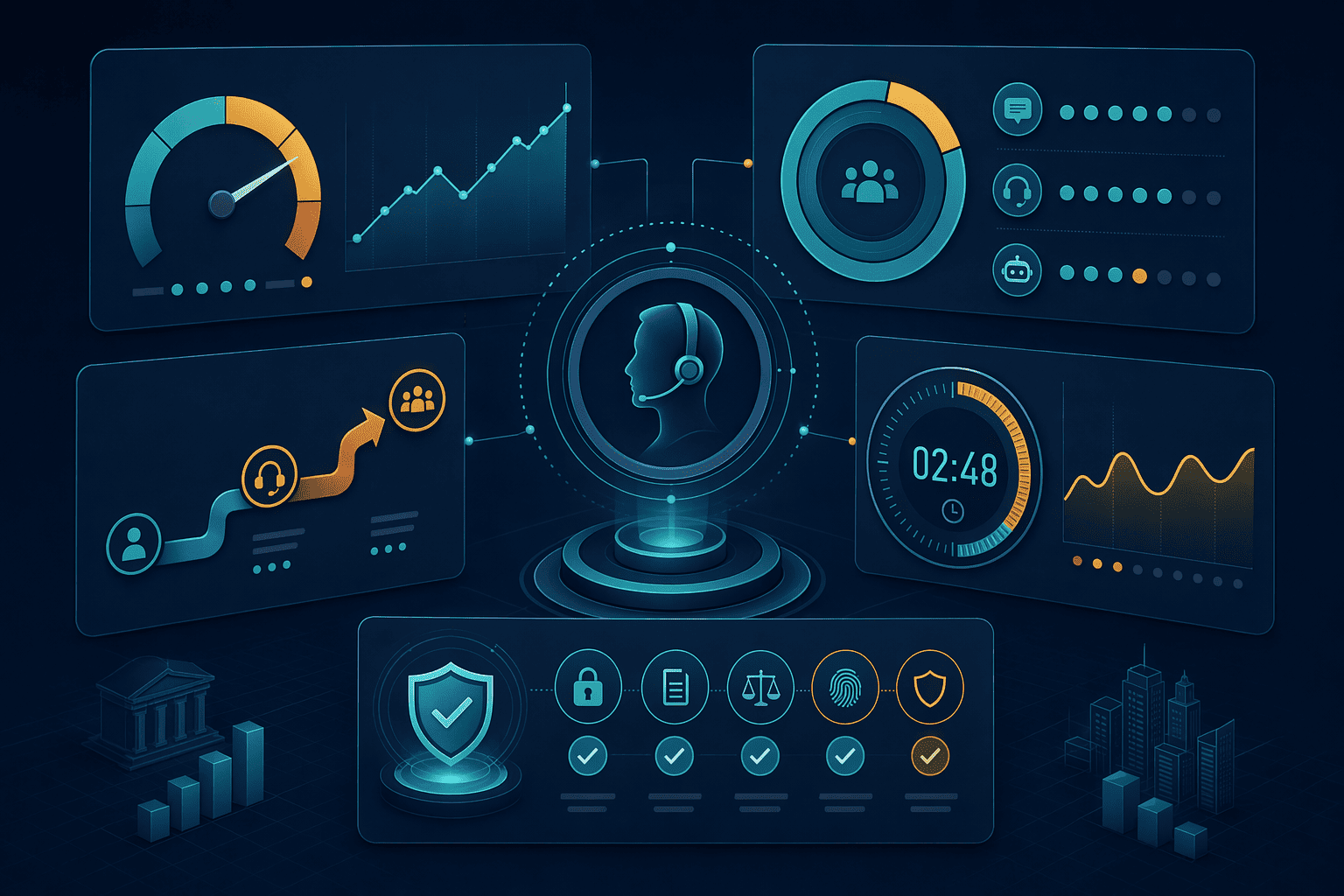 Illustration for: Measuring Success: KPIs for Voice Agent Performance in BFSI