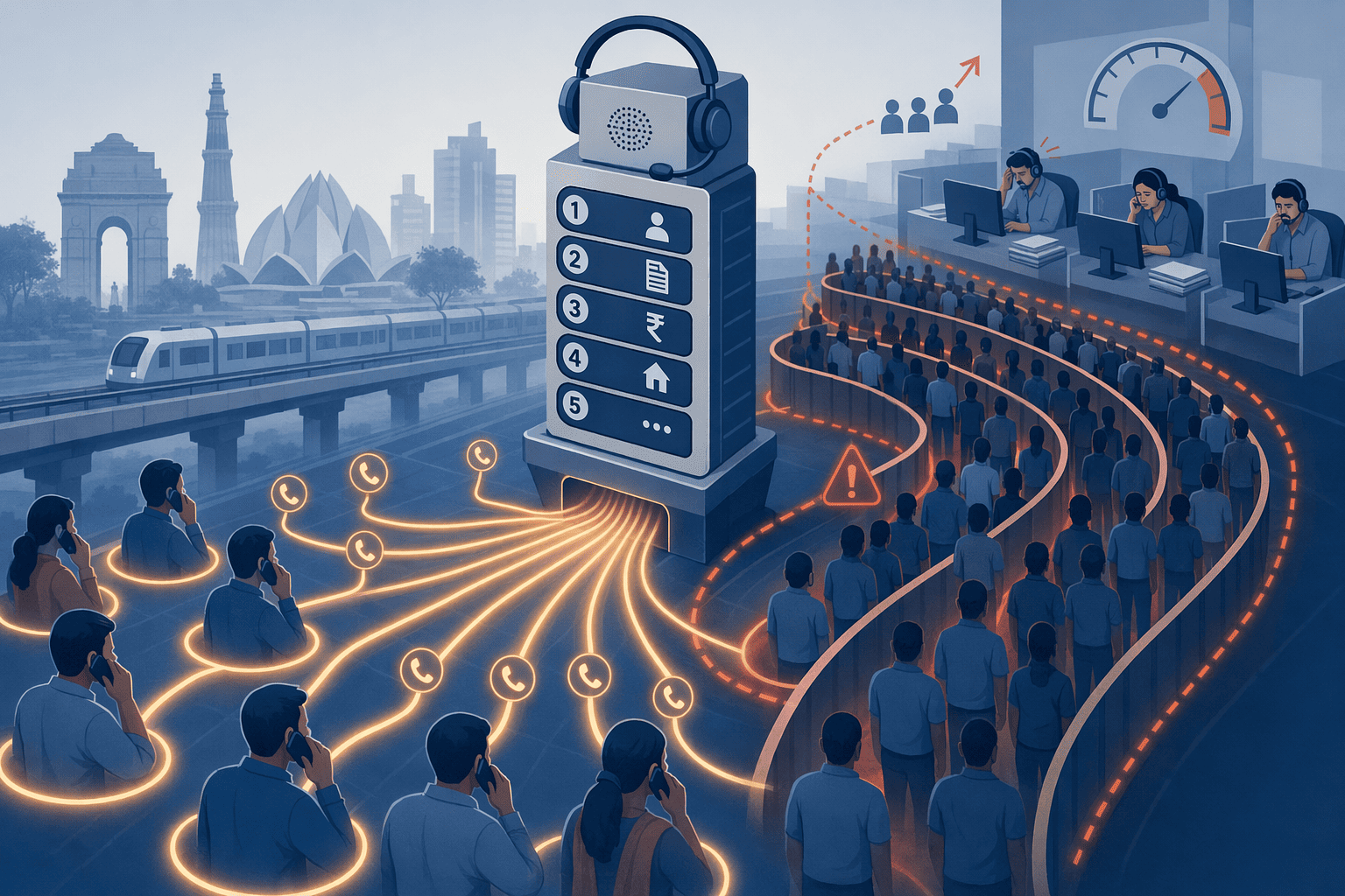Illustration for: Why Traditional Call Routing Fails During Loan Application Season