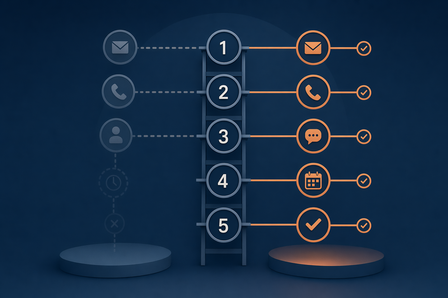 Illustration for: Root Cause 3: No Structured Follow-Up Cadence or Workflow